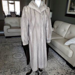 Vintage Full Length Authentic Silver Mink Coat